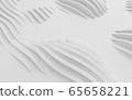 Abstract Curved Shapes. White Circular Background. 65658221