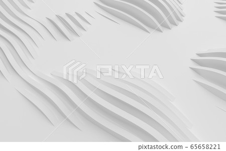 Abstract Curved Shapes. White Circular Background. Abstract Curved Shapes. White Circular Background. 65658221