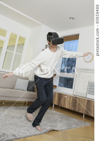 Single life concept, young cheerful Asian man's daily life 438 Single life concept, young cheerful Asian man's daily life 438 65658488