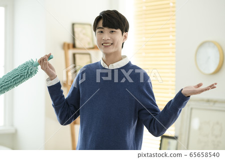 Single life concept, young cheerful Asian man's daily life 323 Single life concept, young cheerful Asian man's daily life 323 65658540