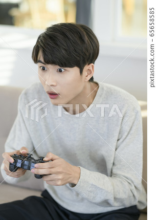 Single life concept, young cheerful Asian man's daily life 357 Single life concept, young cheerful Asian man's daily life 357 65658585