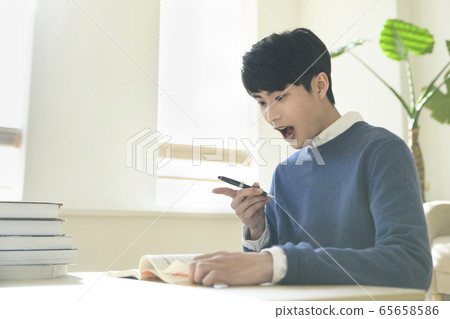 Single life concept, young cheerful Asian man's daily life 242 Single life concept, young cheerful Asian man's daily life 242 65658586
