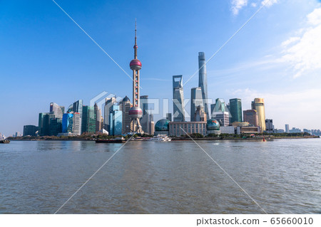 <上海>上海摩天大樓，中國經濟的中心 65660010