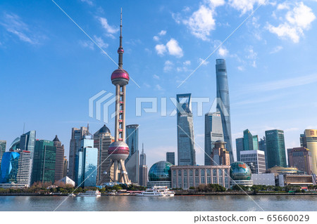 <上海>上海摩天大樓，中國經濟的中心 65660029