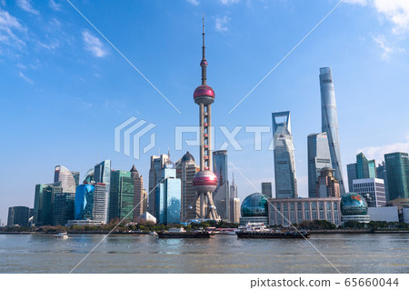 <上海>上海摩天大樓，中國經濟的中心 65660044