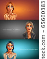 Digital painting woman in defferent styles 65660383