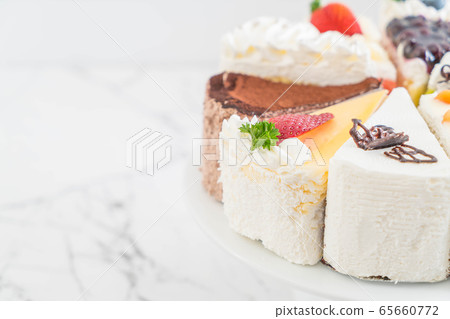 different pieces of cake 65660772