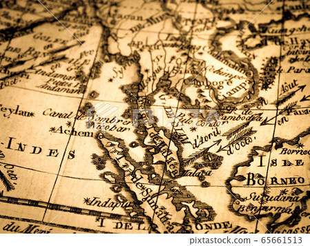Antique world map Southeast Asia Antique world map Southeast Asia 65661513