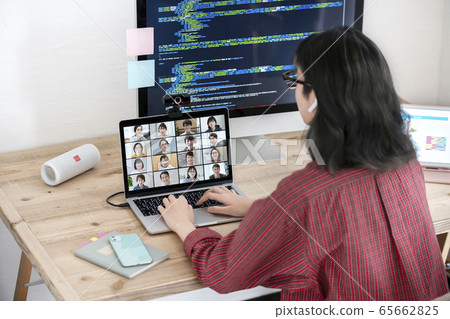 Online meeting remote work image 65662825