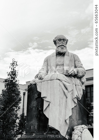 Monument of Joan Guell i Ferrer in La Colonia Guell - Barcelona 65663044
