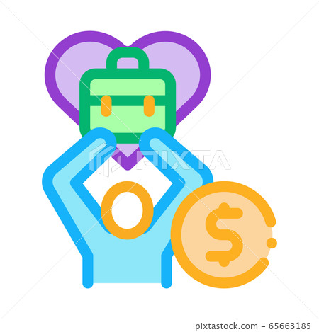 favorite money job icon vector outline illustration favorite money job icon vector outline illustration 65663185