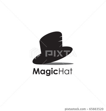 Magic hat icon logo design vector template 65663520