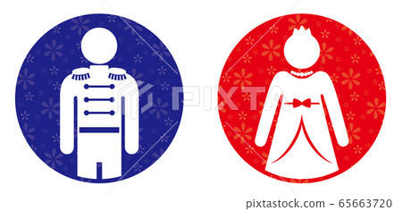 馬桶標記B（王子和公主） 65663720