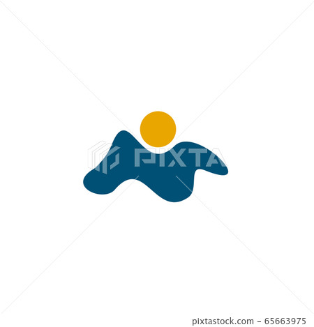 Mountain icon logo design vector template Mountain icon logo design vector template 65663975