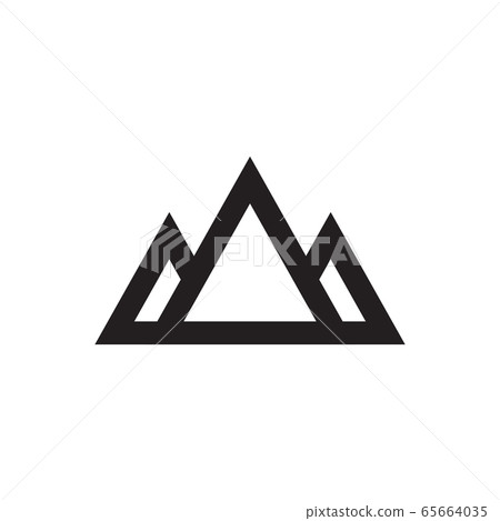 Mountain logo design vector template 65664035