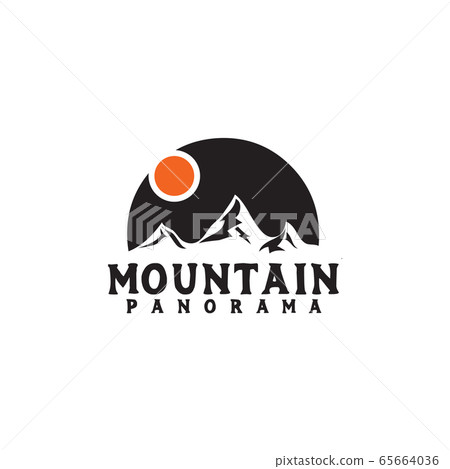 Mountain logo design vector template 65664036