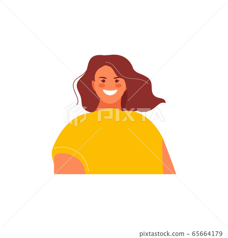 Girl web avatar vector 65664179