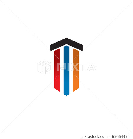 Pillar icon logo design vector template Pillar icon logo design vector template 65664451