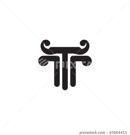 Pillar icon logo design vector template Pillar icon logo design vector template 65664453