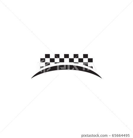 Race flag icon logo design vector illustration 65664495