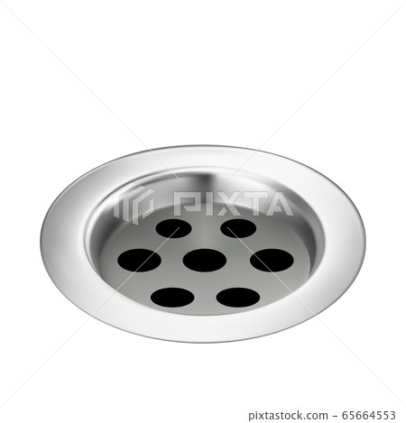 Bath Drain Metallic Detail For Water Flow Vector Bath Drain Metallic Detail For Water Flow Vector 65664553