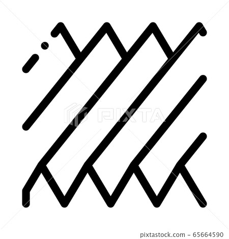 sound wave icon vector outline illustration 65664590