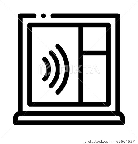 soundproof window icon vector outline illustration soundproof window icon vector outline illustration 65664637