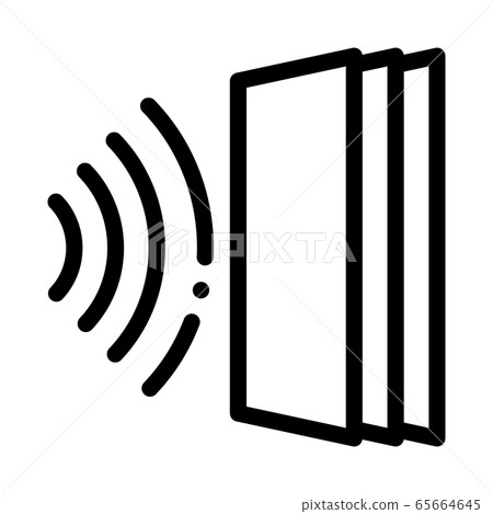 sound heading for door icon vector outline illustration sound heading for door icon vector outline illustration 65664645