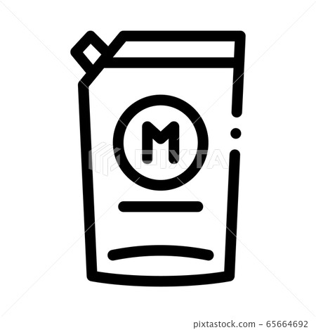 pack of mayonnaise with dispenser icon vector outline illustration pack of mayonnaise with dispenser icon vector outline illustration 65664692