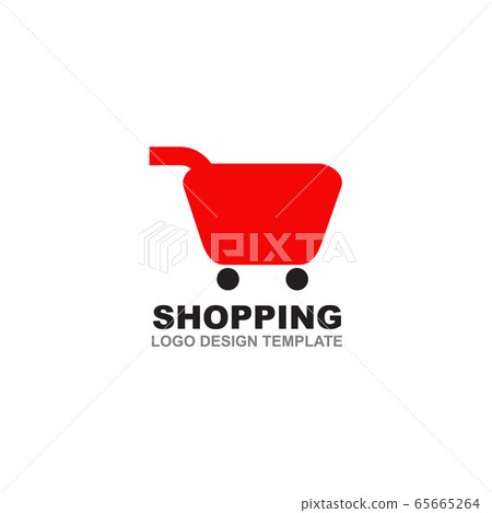 Shopping cart logo design vector template Shopping cart logo design vector template 65665264