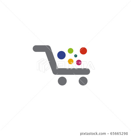 Shopping cart icon logo design vector template Shopping cart icon logo design vector template 65665298