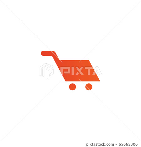 Shopping cart icon logo design vector template Shopping cart icon logo design vector template 65665300