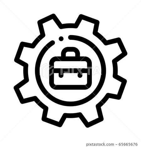career settings icon vector outline illustration career settings icon vector outline illustration 65665676
