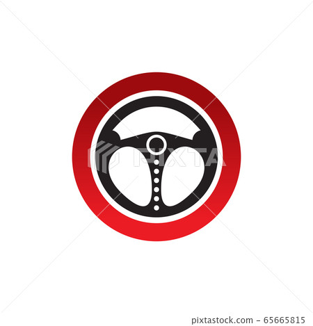 Car steering logo design vector template Car steering logo design vector template 65665815