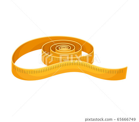 Measuring Tape as Sewing and Tailoring... - Stock Illustration ...