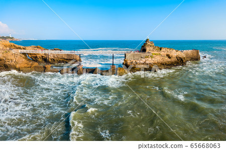 Virgin Rock in Biarritz, France 65668063