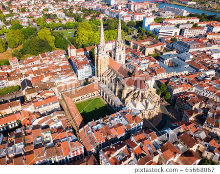 Bayonne aerial panoramic view, France Bayonne aerial panoramic view, France 65668067