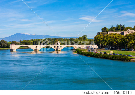 Avignon city aerial view, France 65668116