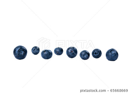 Fresh berries blueberry isolated on white background. 65668669