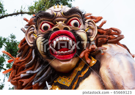 Ogoh statues Ngrupuk parade, Bali 65669123