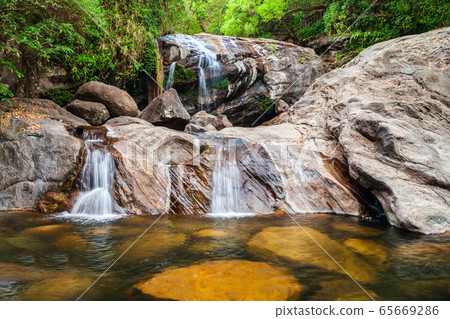 Waterfall near Munnar in Kerala 65669286