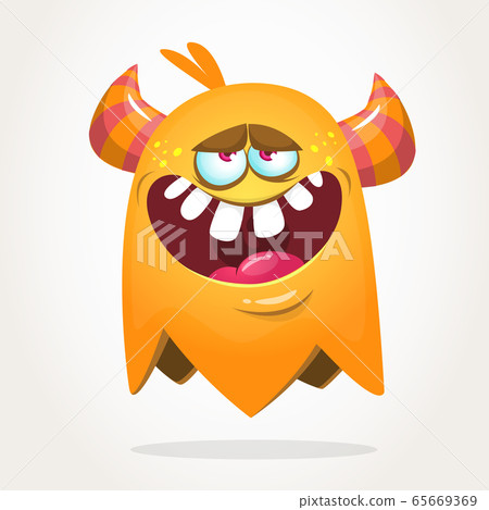 Funny monster character. Halloween monster vector Funny monster character. Halloween monster vector 65669369