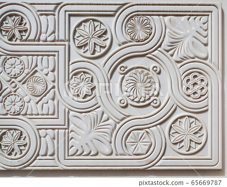 Traditional balkan pattern background, Skopje 65669787