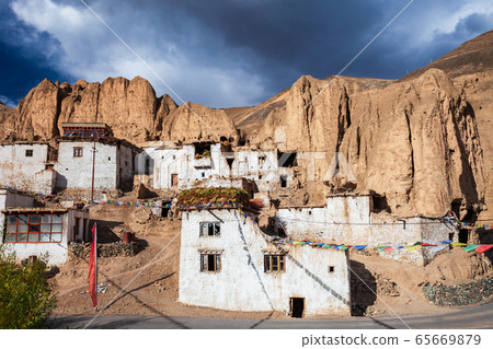 Moonland near Lamayuru village in Ladakh Moonland near Lamayuru village in Ladakh 65669879