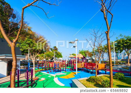 Public children playground in Hong Kong Public children playground in Hong Kong 65669892