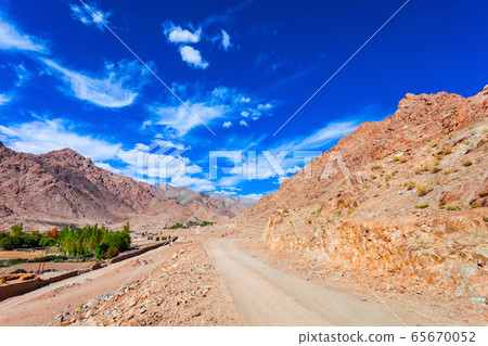 Scenic mountain landscape in Ladakh, India 65670052