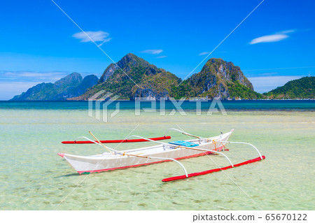 Bangka boat in El Nido, Philippines Bangka boat in El Nido, Philippines 65670122