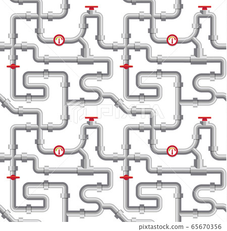 Water supply, pipelines project vector illustration. Plumbing, sanitary engineering, sewage and drainage system Water supply, pipelines project vector illustration. Plumbing, sanitary engineering, sewage and drainage system 65670356