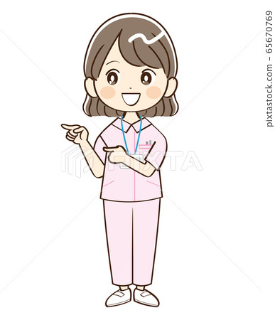女人,護士,指示 女人,護士,指示 65670769