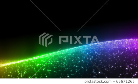 Illumination glitter ground wave wave neon 3d illustration background background Illumination glitter ground wave wave neon 3d illustration background background 65671265